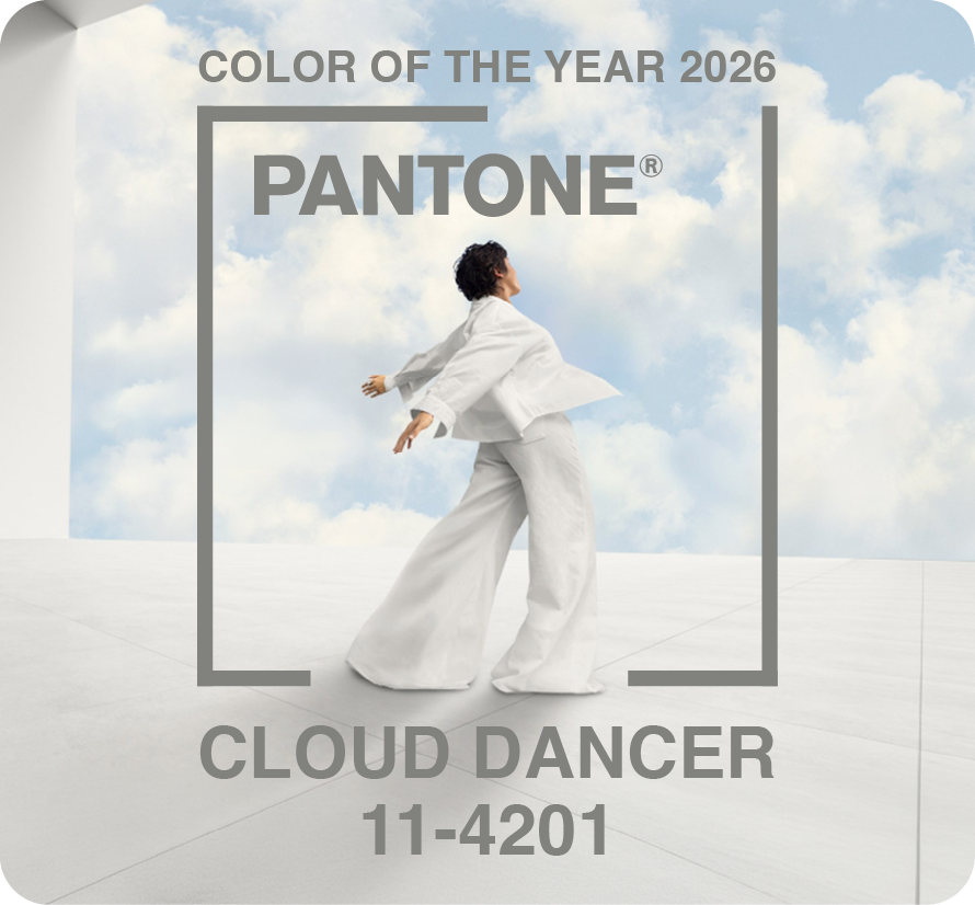 Colour of the year 2026 Cloud Dancer